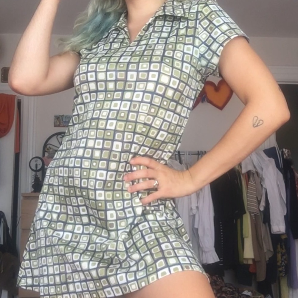 60’s Inspired Slip On Dress